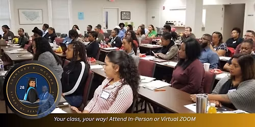 CRAM Class "LIVE \/In Person & LIVE\/via ZOOM (Saturday & Sunday 9AM - 2PM)