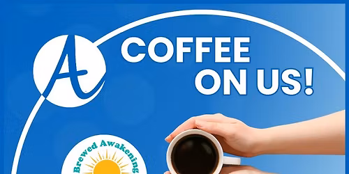 "Coffee On Us" at Brewed Awakening in Amherst