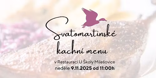 OBSAZENO I Svatomartinsk\u00e9 ned\u011bln\u00ed kachn\u00ed menu