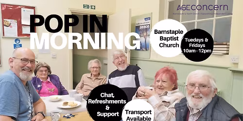 Pop In Morning (Every Tuesday & Friday at Barnstaple Baptist Church)