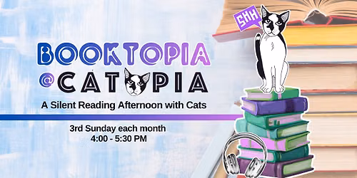 Booktopia at Catopia, A Silent Reading Afternoon with Cats