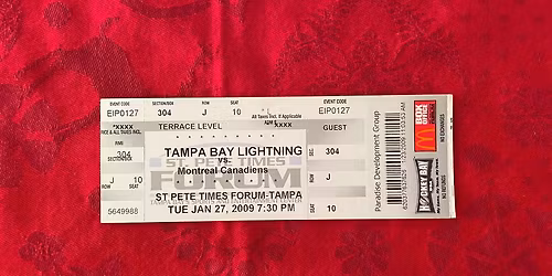 Montreal Canadiens at Tampa Bay Lightning at Benchmark International Arena