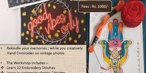 Photo Embroidery Workshop