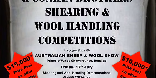 Northern Shears & Conlan Brothers Shearing & Wool Handling Competitions