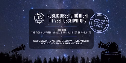 Public Observing Night & optional telescope clinic