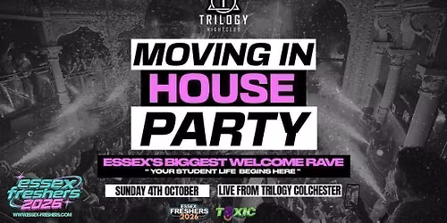 Welcome To Essex | The Freshers Moving In House Party 2026 - Essex's BIGGEST Welcome Rave - Essex Freshers Week 2026