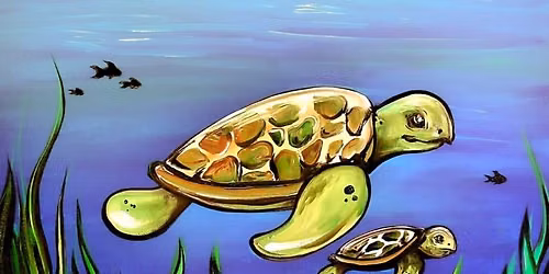 \ud83d\udc22\ud83c\udf0a Swimmin\u2019 Sea Turtles with Party Paint @ Boba Fresh \u2728\ud83e\uddcb