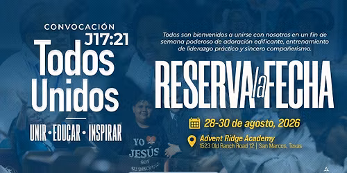 Convocatoria Todos Unidos - Area Central de Texas