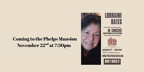 Lorraine Bates in Concert with Yancey Moore Jr. at the Piano