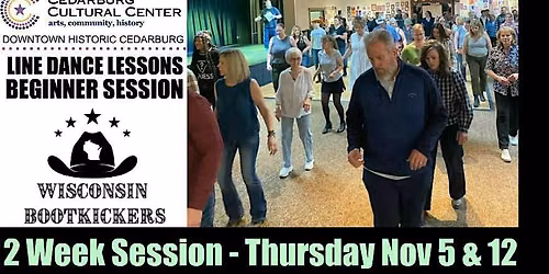 Beginner Line Dance Lessons \/ 2 Week Session \/ Cedarburg \/ November 5 & 12