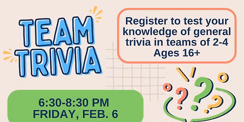 Trivia Night at the Library