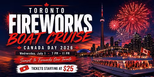 Toronto Fireworks Boat Cruise | Canada Day 2026