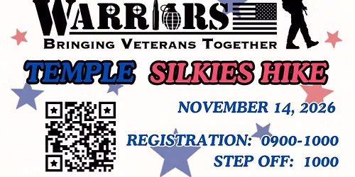 Irreverent Warrior Hike - Temple Silkies - Bringing Veterans Together!