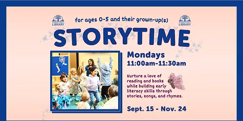 \ud83d\udcda Storytime at the Library!