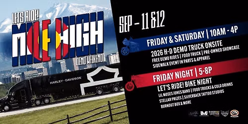 Let's Ride! Mile High Demo Truck Weekend