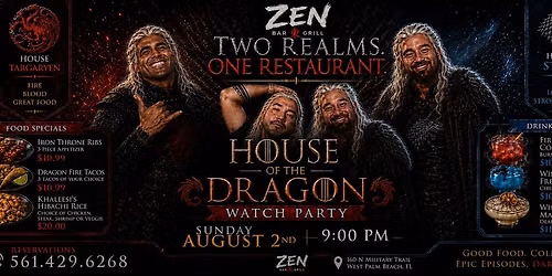 House of The Dragon Watch Party August 2nd