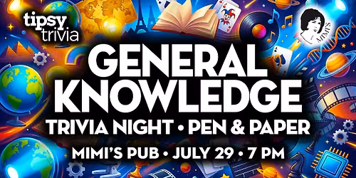 Edmonton: Mimi's Pub - Pen & Paper General Knowledge Trivia - Jul 29, 7pm