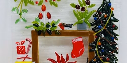Fused glass Christmas