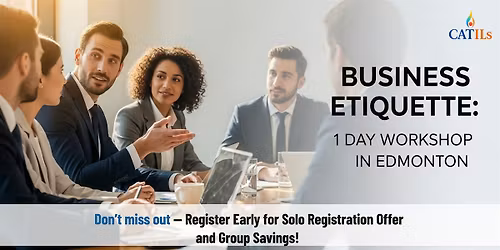 Business Etiquette Essentials: 1 Day Workshop in Edmonton