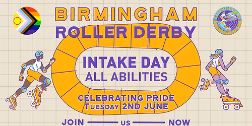 New Skater Intake Day: Learn to skate with Birmingham Roller Derby - Celebrating Pride Month