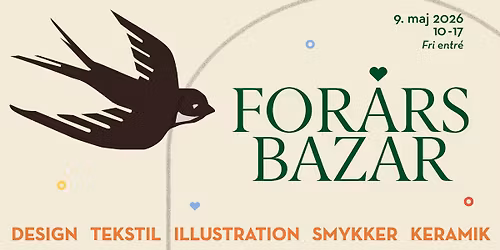 FOR\u00c5RSBAZAR 2026: Design, kunsth\u00e5ndv\u00e6rk, smykker og meget mere