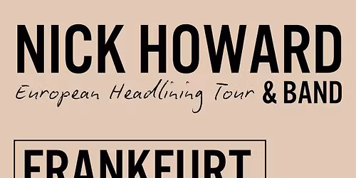 Nick Howard Live in Frankfurt