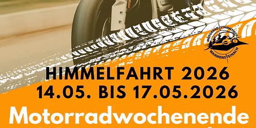 Motorradwochenende in Warmensteinach 14.05. bis 17.05.2026