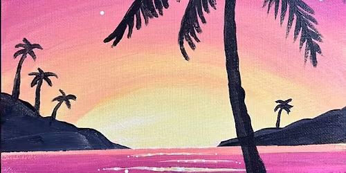 Paint N Sip at Black Flannel | Palm Sunset