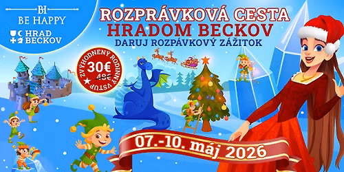Rozpr\u00e1vkov\u00e1 cesta hradom Beckov 2026 - Daruj rozpr\u00e1vkov\u00fd z\u00e1\u017eitok