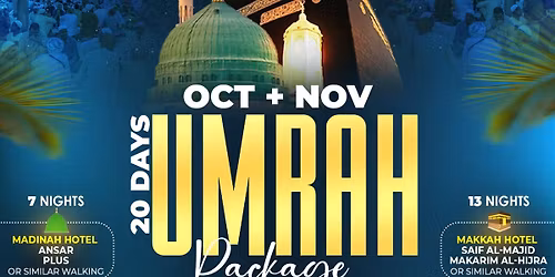 Umrah 20 days Trip