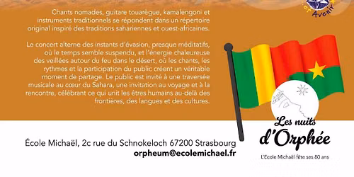 Concert \u00c9chos du d\u00e9sert : Voix et harmonies nomades