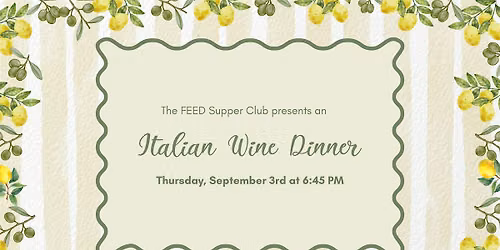 Italian Wine Dinner