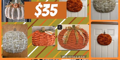 Chunky Yarn Pumpkin Craft Class