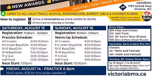 BC Provincial Weekend August 15-16