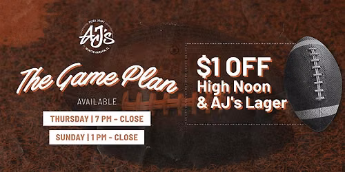 Game Days At AJ's Pizza Joint