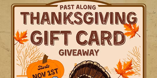 Thanksgiving Gift Card Giveaway