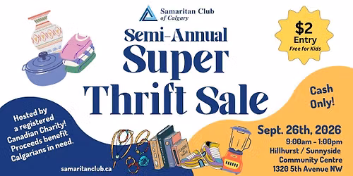 SUPER THRIFT SALE!