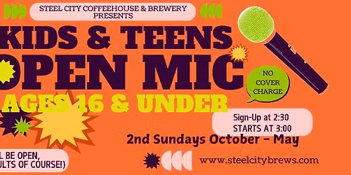 Kids & Teens Open Mic