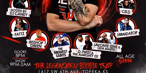 JEHRY ROBINSON LIVE IN TOPEKA,KS FRIDAY MAY 22ND 2026 @ THE LEGENDARY BOOBIE TRAP