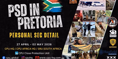 PSD Personal Security Detail in Pretoria April - CPU26