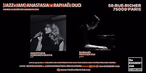 [JAZZ+JAM] Anastasia + Rapha\u00ebl Duo