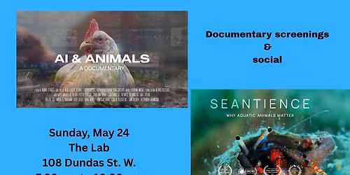 Documentary screenings: "AI & Animals" and "SEAntience"