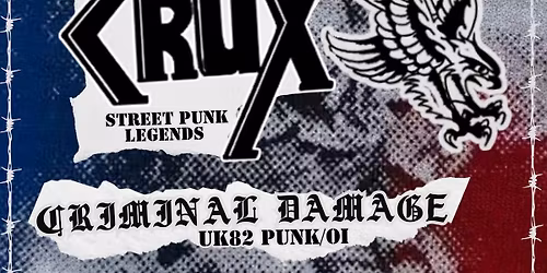 CRUX \/ CRIMINAL DAMAGE \/ CONVICT CLASS @ THE CAB, NEWPORT