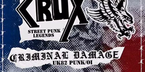 CRUX \/ CRIMINAL DAMAGE \/ CONVICT CLASS @ THE CAB, NEWPORT