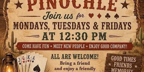 Pinochle at the Frontier Senior Center 