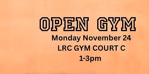 November 24 - Open Gym @ LRC