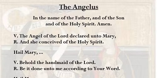 Angelus Prayer
