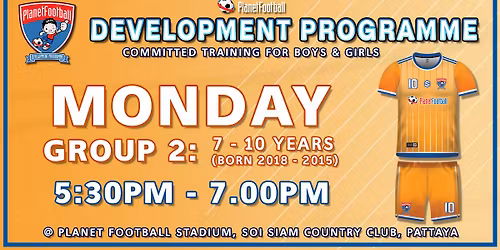 Monday - Development Programme (Group 2: 7-10 years)