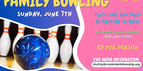 Family Bowling Event