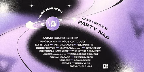 TILOS PARTY NAP @ TILOS MARATON 2026 - T\u0150LED F\u00dcGG